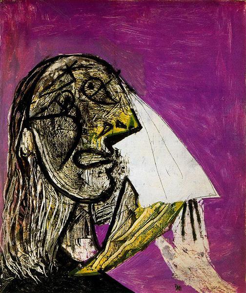 Pablo Picasso Oil Painting Crying Woman La Femme Qui Pleure